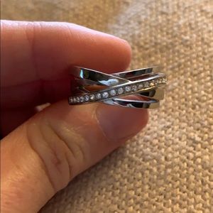 Michael Kors Silver Ring Size 6